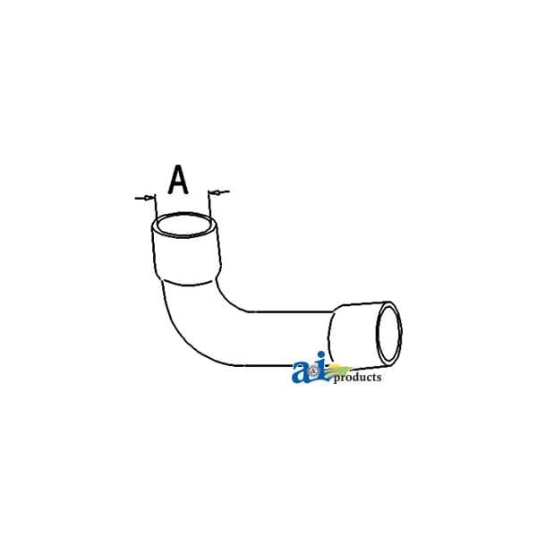 Radiator Hose, Upper 6.5" x2" x2"